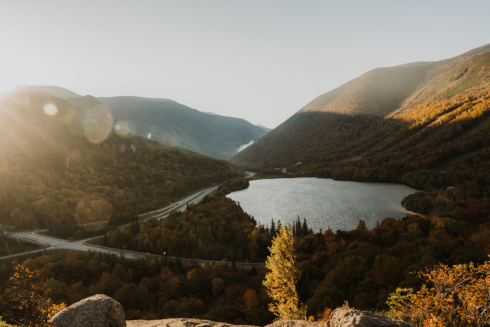 Franconia Notch elopement location in the White Mountains of New Hampshire